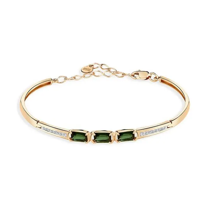 Браслет декоративный из комбинированного золота