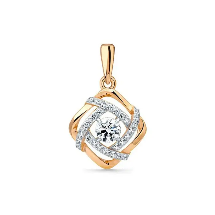 Подвеска декоративная из красного золота