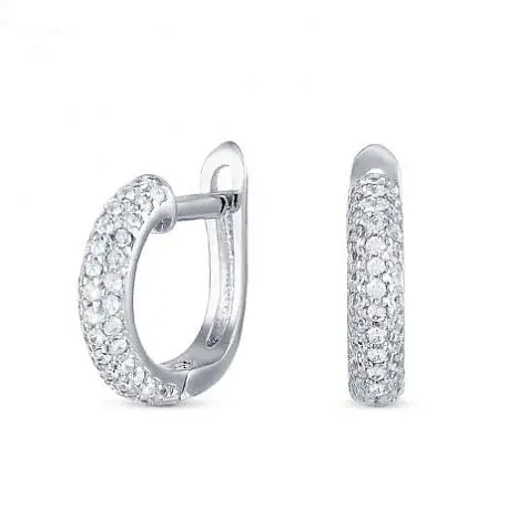 Серьги с английским замком из серебра
