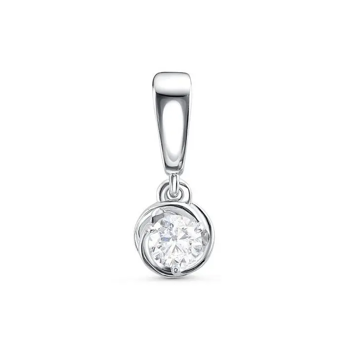 Подвеска декоративная из белого золота