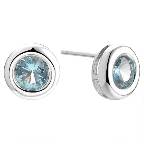 Серьги пуссеты из серебра