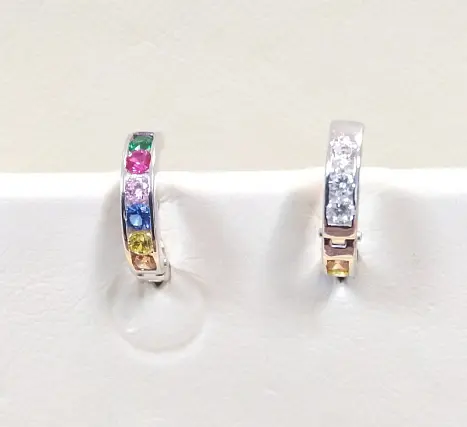 Серьги с английским замком из серебра