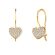 Серьги детские из красного золота