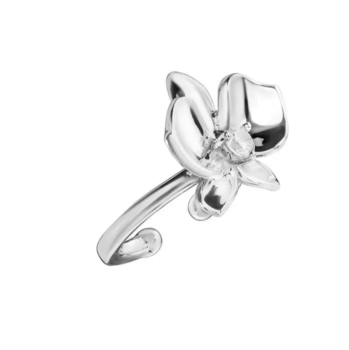 Серьги каффы из серебра