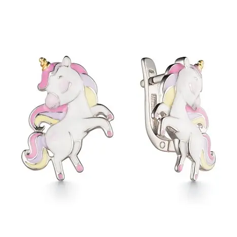 Серьги детские из серебра