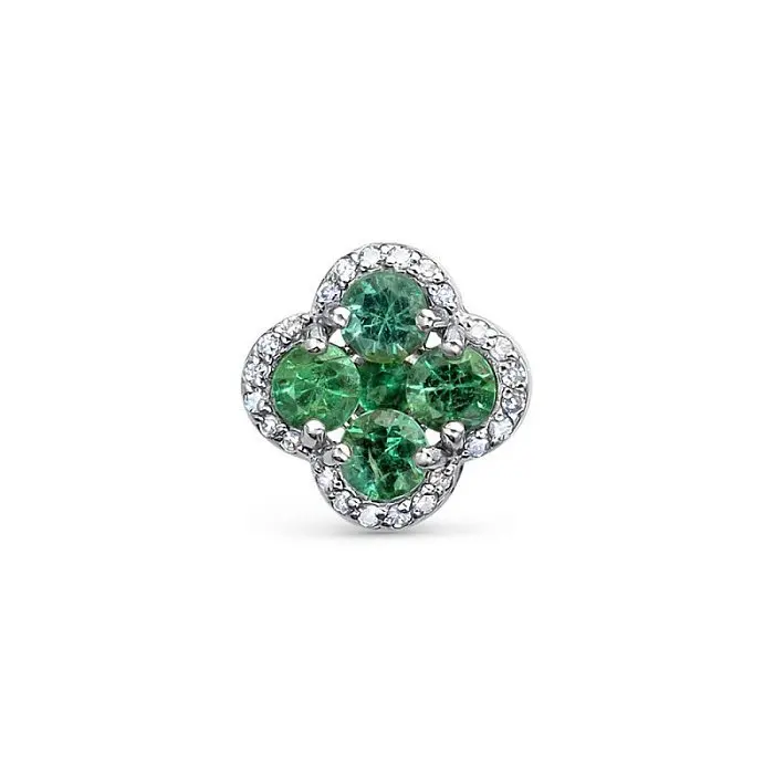 Подвеска бегунок из белого золота