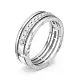 Кольцо обручальное из белого золота