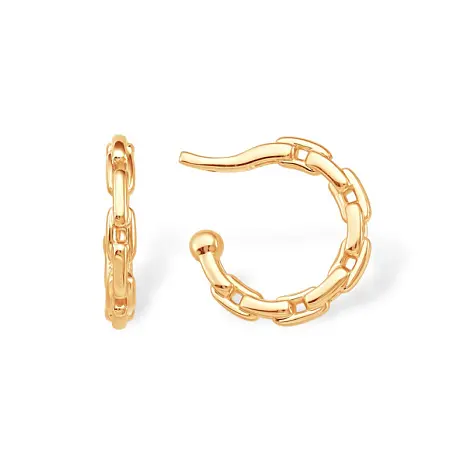 Серьги одиночные из красного золота