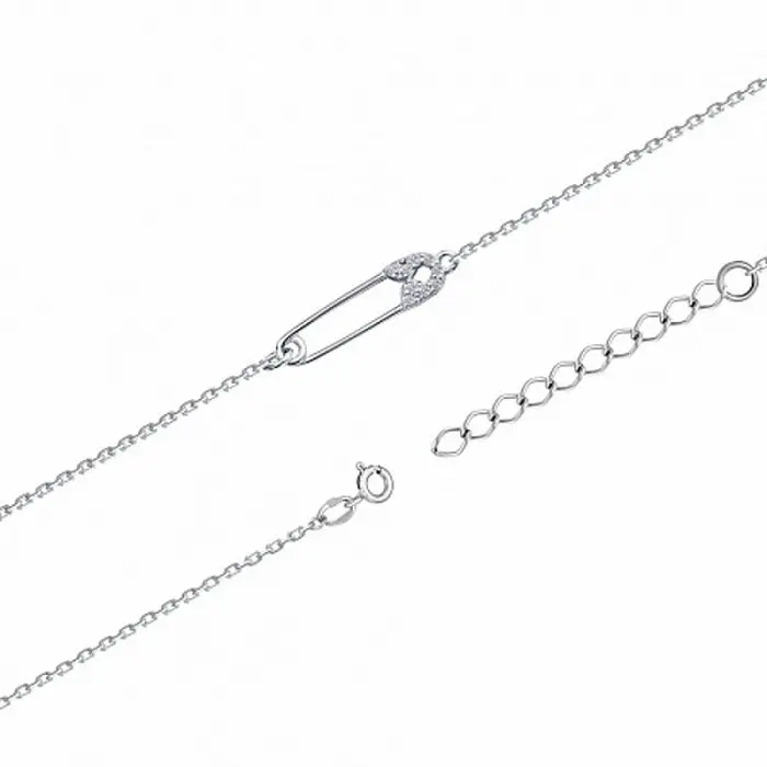 Браслет декоративный из серебра