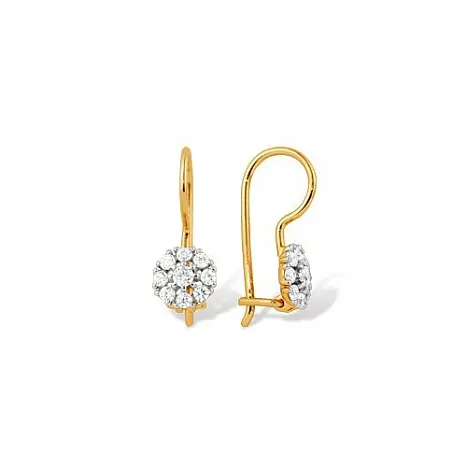 Серьги детские из красного золота