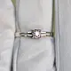 Кольцо декоративное из белого золота