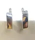 Серьги с английским замком из серебра