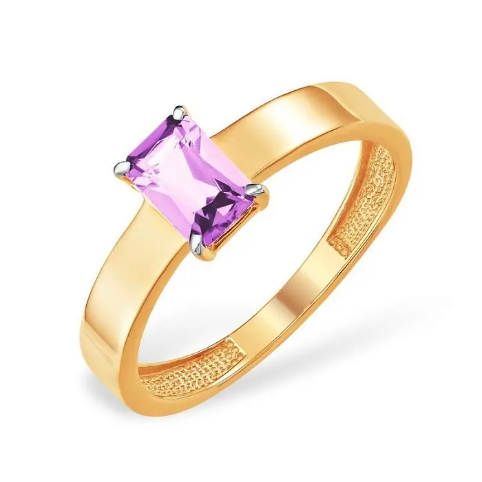 Кольцо декоративное из красного золота