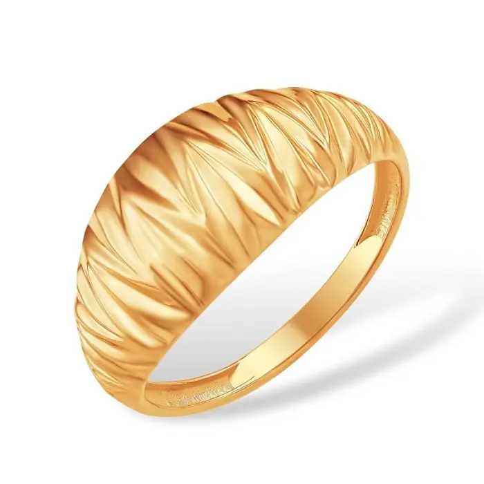 Кольцо декоративное из красного золота