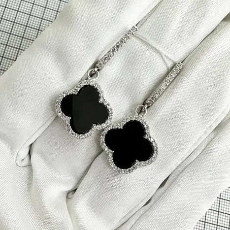 Серьги подвесные из серебра