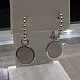 Серьги подвесные из серебра
