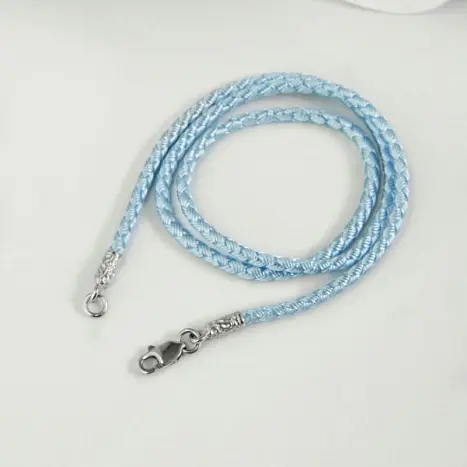 Цепь шнурок из серебра