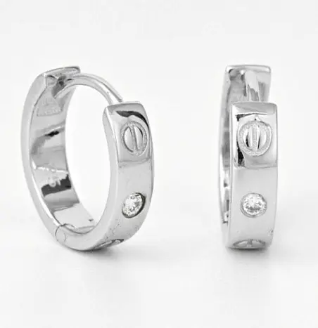 Серьги конго из серебра
