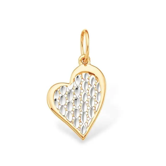 Подвеска декоративная из комбинированного золота