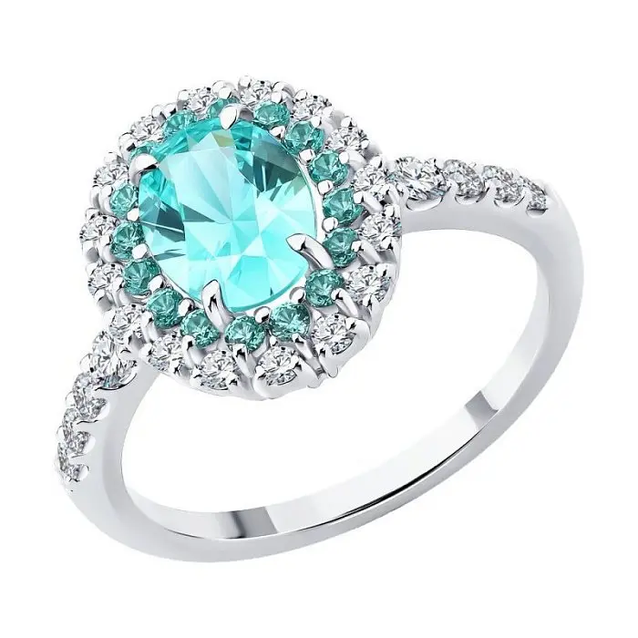 Кольцо декоративное из белого золота Кольцо декоративное из белого золота