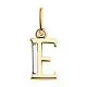 Подвеска буква из красного золота
