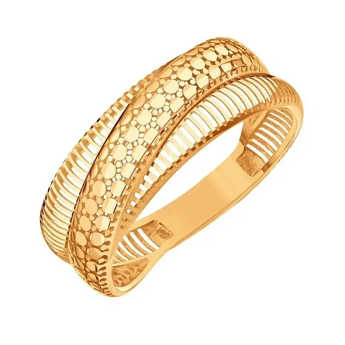 Кольцо декоративное из красного золота