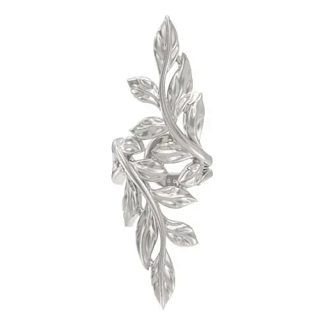 Серьги каффы из серебра