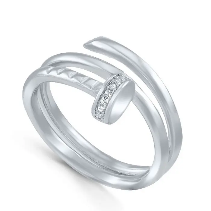 Кольцо декоративное из серебра