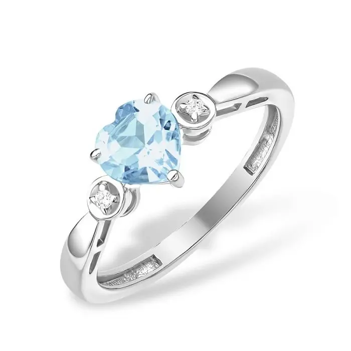 Кольцо декоративное из серебра