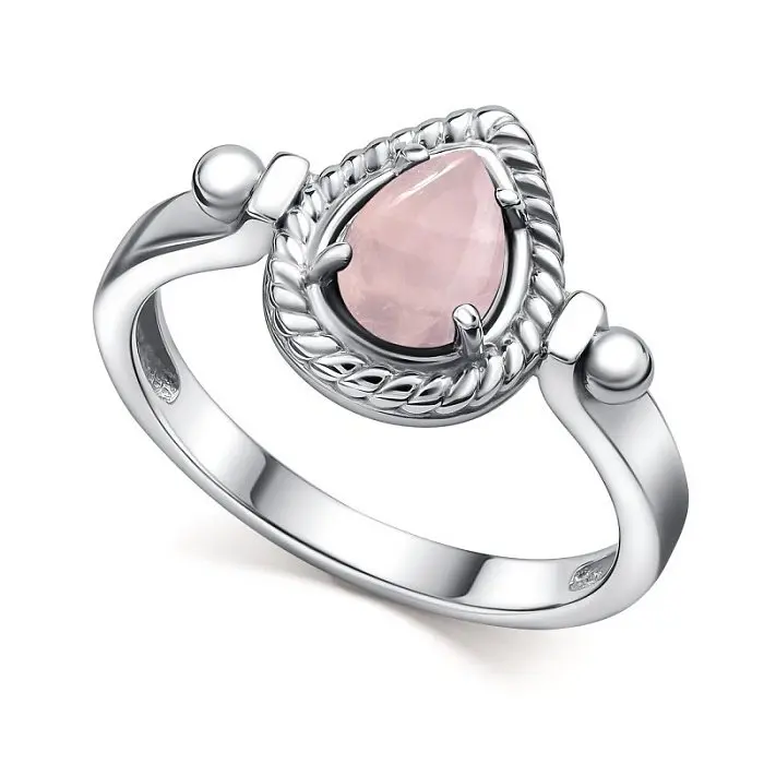 Кольцо декоративное из серебра вид 1