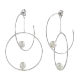 Серьги подвесные из серебра