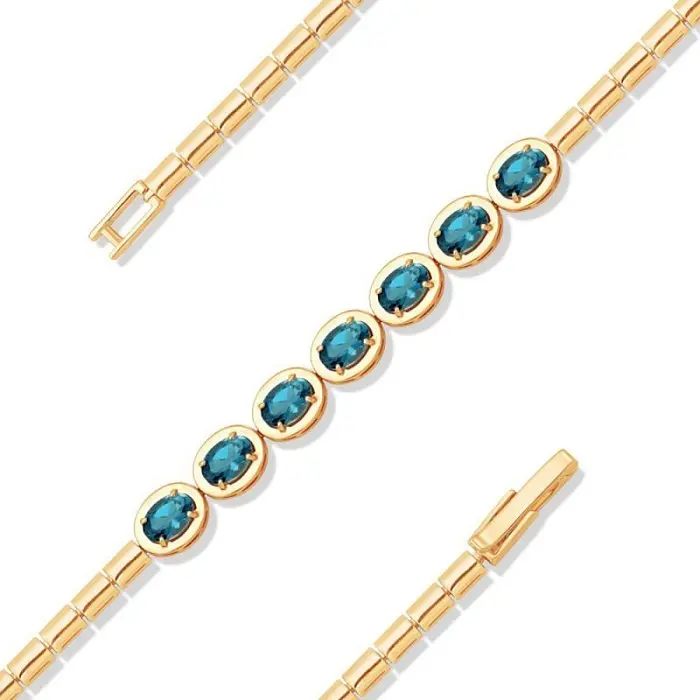 Браслет декоративный из красного золота