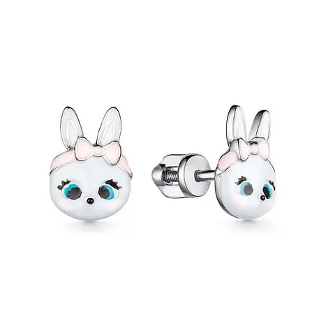 Серьги детские из серебра