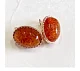 Серьги с английским замком из серебра