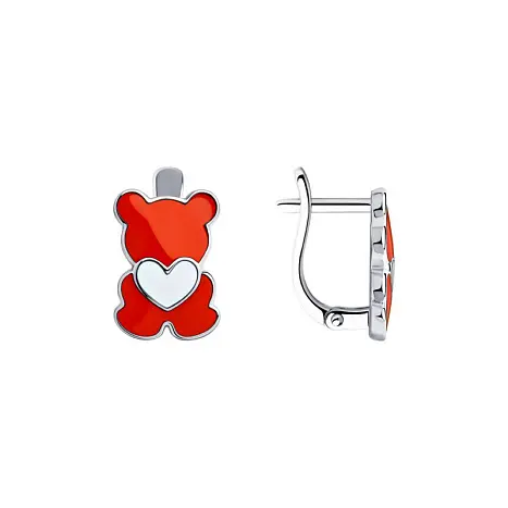 Серьги детские из серебра