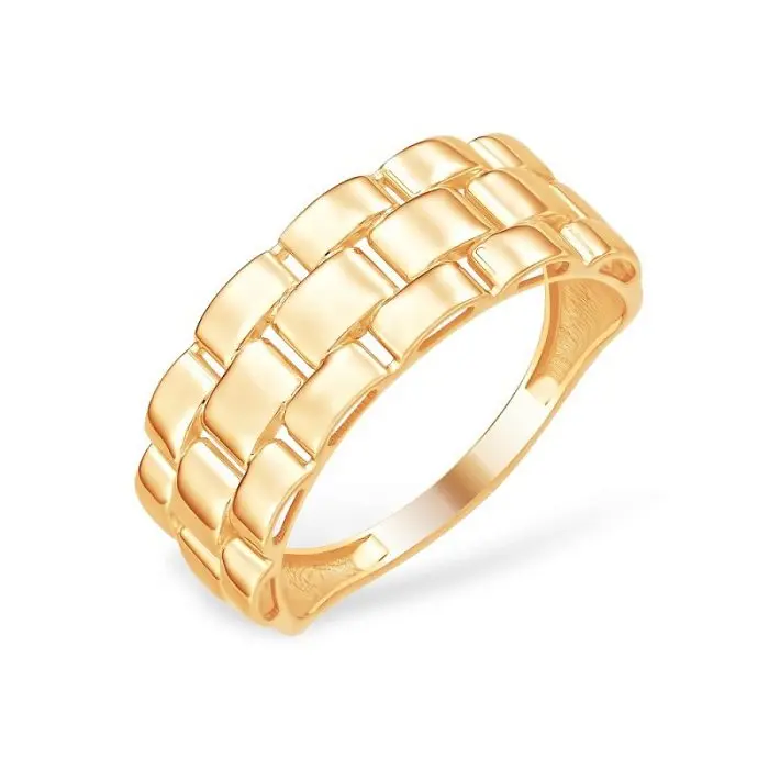 Кольцо декоративное из красного золота