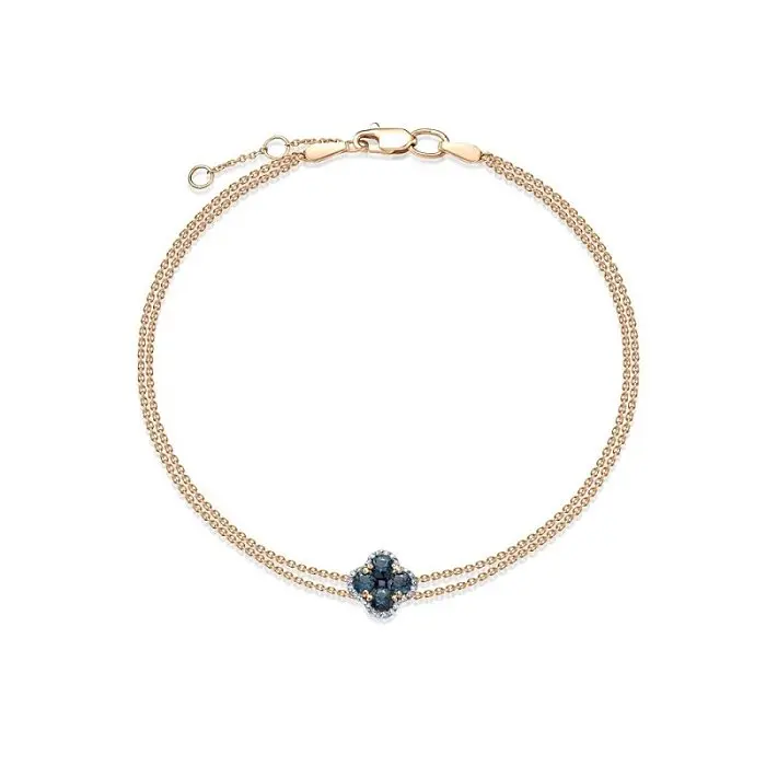 Браслет декоративный из красного золота