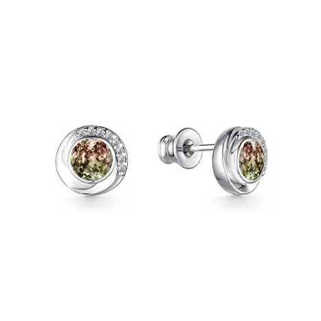 Серьги пуссеты из серебра