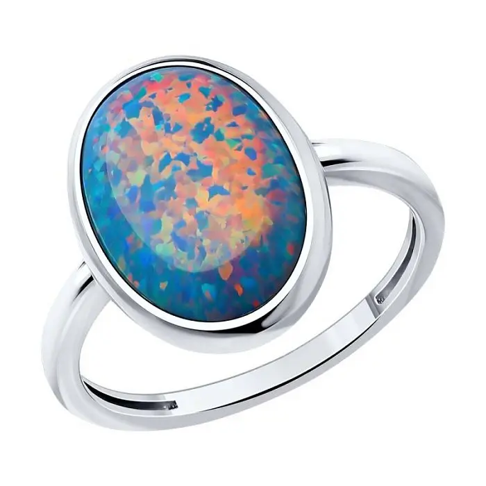 Кольцо декоративное из серебра