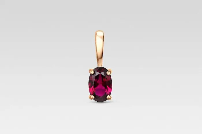 Подвеска декоративная из красного золота