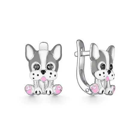 Серьги детские из серебра
