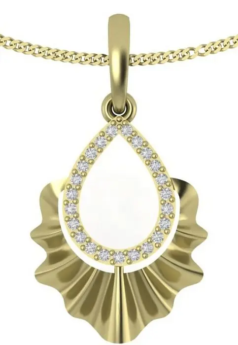 Подвеска декоративная из красного золота