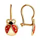 Серьги детские из красного золота