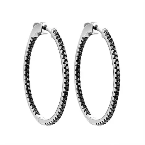 Серьги конго из серебра