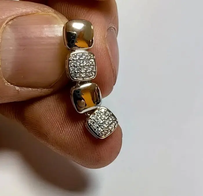 Серьги с английским замком из серебра