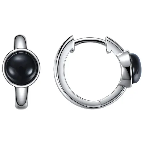 Серьги конго из серебра