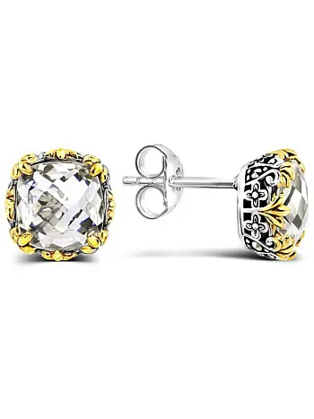 Серьги пуссеты из серебра