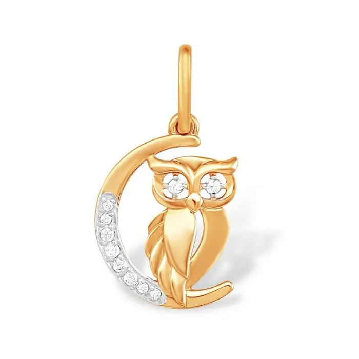 Подвеска декоративная из красного золота