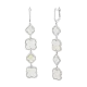 Серьги подвесные из серебра