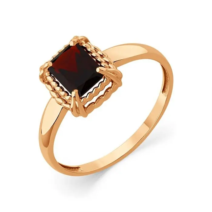 Кольцо декоративное из красного золота